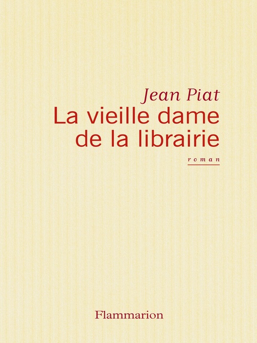 Title details for La Vieille Dame de la librairie by Jean Piat - Wait list